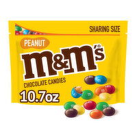 M&M'S M&M'S Peanut Milk Chocolate Candy, Sharing Size, 10.7 oz Bag, 10.7 Ounce