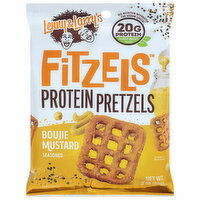 Lenny & Larry's Fitzels Pretzels, Boujie Mustard Seasoned, Protein, 3 Ounce