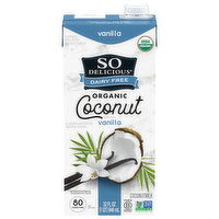 So Delicious Dairy Free Coconutmilk, Organic, Vanilla, 32 Fluid ounce