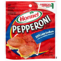 Hormel 50% Less Sodium Pepperoni, 6 Ounce