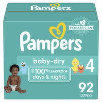 Pampers Baby Dry Baby Dry Size 4 92 Count, 92 Each