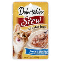 Delectables Delectables Stew Lickable Treat, Tuna & Shrimp, Stew, 1.4 Ounce