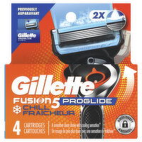 Gillette ProGlide Chill Razor Refills for Men, 4 Blade Refills, 4 Each