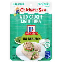 Chicken of the Sea Tuna, Light, Wild Caught, Dill Tuna Salad, 2.5 Ounce