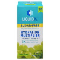 Liquid I.V. Hydration Multiplier Electrolyte Drink Mix, Sugar-Free, Green Grape, 10 Each