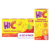 Hi-C  Torrential Tropical Punch Cartons, 8 Each