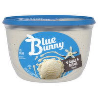 Blue Bunny Ice Cream, Vanilla Bean Flavored, 48 Fluid ounce