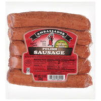 Ambassador Sausage, Polish, 13 Ounce