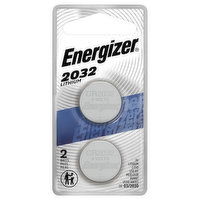 Energizer Batteries, Lithium, CR2032, 2 Pack, 2 Each