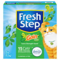 Fresh Step Clumping Litter, with Gain Scent, 25 Pound