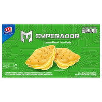 Gamesa Emperador Lemon Flavored Sandwich Cookies, 6 Each