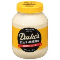 Duke's Mayonnaise, Real, Smooth & Creamy, 30 Fluid ounce