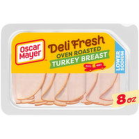 Oscar Mayer Oven Roasted Turkey Breast Sliced Lunch Meat with 32% Lower Sodium, 8 Ounce