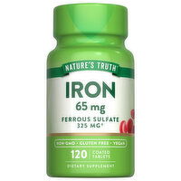 Nature's Truth Iron, 65 mg, Tablets, 120 Each