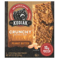 Kodiak Granola Bars, Peanut Butter, Crunchy, 6 Each