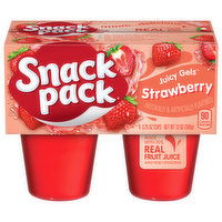 Snack Pack Strawberry Flavored Juicy Gels, 4 Each