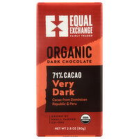 Equal Exchange Organic 71% Cacao Very Dark Dark Chocolate, 2.08 Ounce