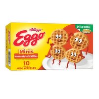 Eggo Frozen Waffles, Homestyle with Maple Flavor, 10.9 Ounce