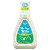 Ken's Steak House Dressing, Ranch, Lite, 16 Fluid ounce