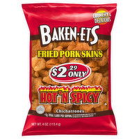 Baken-Ets Chicharrones, Hot ’N Spicy, 4 Ounce