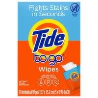 Tide To Go Wipes, 10 Each