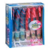 Baby Bottle Pop Candy Canes, Blue Raspberry, Strawberry, Ages 4+, 6 Each