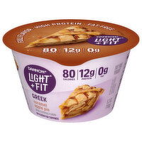 Dannon Light + Fit Yogurt, Fat Free, Caramel Apple Pie, Greek, 5.3 Ounce