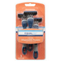 Equaline Razors, Disposable, 5 Blade, 3 Each