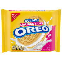 Oreo Sandwich Cookies, Golden, Double Stuf, 14.03 Ounce