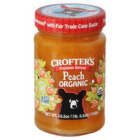 Crofter's Spread, Peach Organic, Premium, 16.5 Ounce