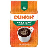 Dunkin' Decaffeinated Medium Roast Ground Coffee, 18 Ounce
