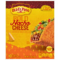 Old El Paso Bold Nacho Cheese Taco Shells, 10 Each