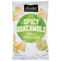 Essential Everyday Tortilla Chips, Spicy Guacamole, 10 Ounce