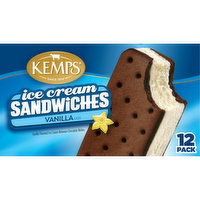 Kemps Ice Cream Sandwiches, Vanilla, 12 Each