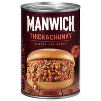 Manwich Sloppy Joe Sauce, Thick and Chunky, Canned Sauce, 15.5 Ounce