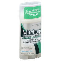 Mitchum Clinical Performance Anti-Perspirant & Deodorant, Smart Solid, Invisible Stick, Unscented, 2.5 Ounce