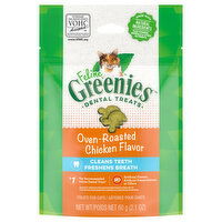 Feline Greenies Dental Treats Treats for Cats, Oven-Roasted Chicken Flavor, 2.1 Ounce