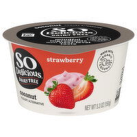 So Delicious Dairy Free Yogurt Alternative, Strawberry, Coconut, 5.3 Ounce