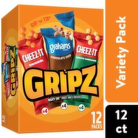 Gripz Gripz Mini Snack Crackers, Variety Pack, 11 Ounce