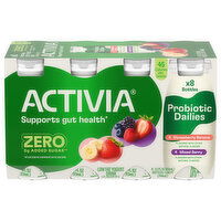 Activia Low Fat Probiotic Dailies Strawberry Banana/Mixed Berry Yogurt Drink, 8 Each