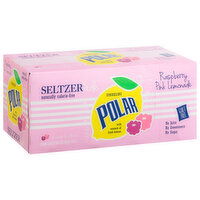 Polar Seltzer Ade, Raspberry Pink Lemonade, 12 fl oz, 8 Each