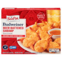 SeaPak Budweiser Oven Crunchy Beer Battered Shrimp, 16 Ounce