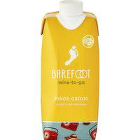 Barefoot Pinot Grigio White Wine Tetra 500ml , 500 Millilitre