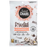 Sweet Chaos Popcorn, Drizzled, Black and White, 5.5 Ounce