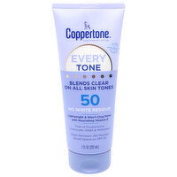 Coppertone Sunscreen Lotion, Every Tone, Broad Spectrum SPF 50, 7 Fluid ounce