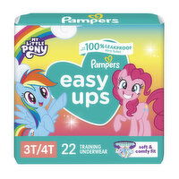 Pampers Easy Ups Easy Ups Training Underwear Girls Size 5 3T4T, 22 Each