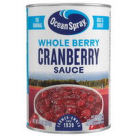 Ocean Spray Sauce, Cranberry, Whole Berry, 14 Ounce