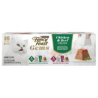 Purina Fancy Feast Gourmet Chicken & Beef Cat Food Twin Pack, 16 Each
