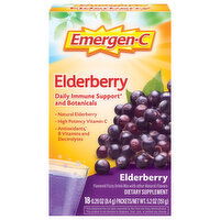 Emergen-C Elderberry Drink Mix, 18 Each