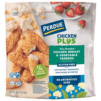 Perdue Chicken Plus Chicken Breast & Vegetable Tenders, Rice Breaded, 18 Ounce